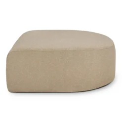 Voetenbank Bulky halfrond almond