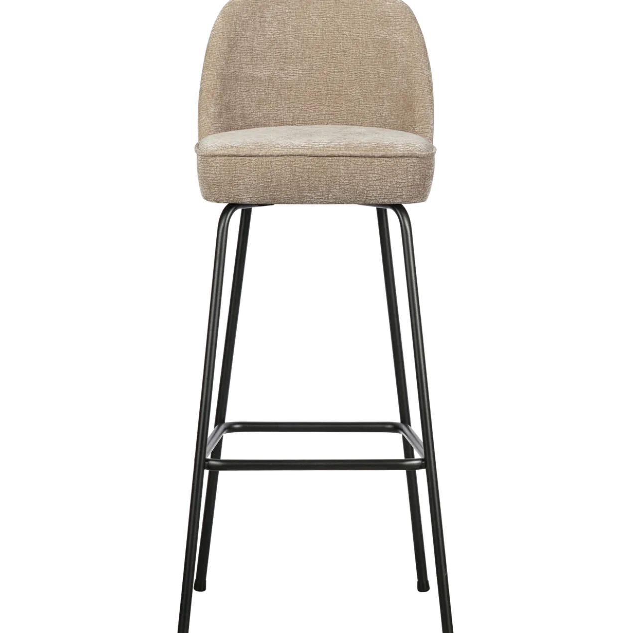 Vogue barstoel 80 cm 3d chenille zand