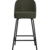 Vogue barstoel 65 cm geweven stof warm groen