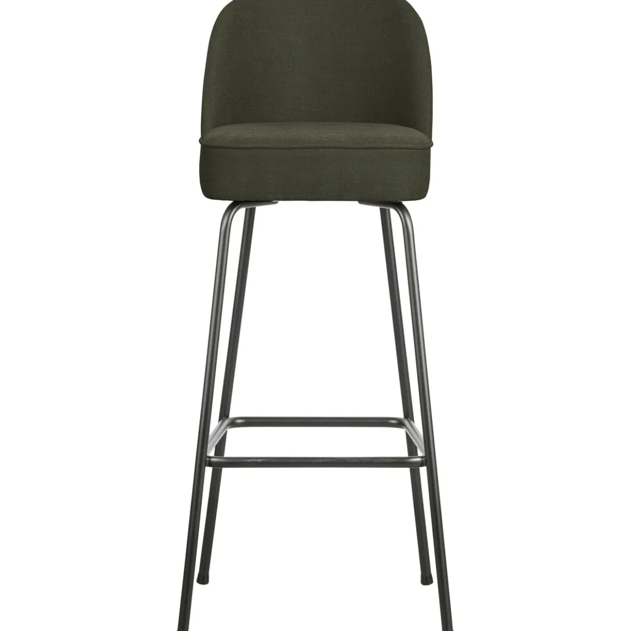 Vogue barstoel 80 cm geweven stof warm groen