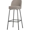 Vogue barstoel 80 cm geweven stof zand