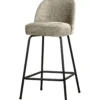 Vogue barstoel 65 cm structure velvet wheatfield