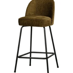 Vogue barstoel 65 cm structure velvet brass