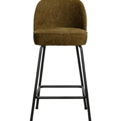 Vogue barstoel 65 cm structure velvet brass