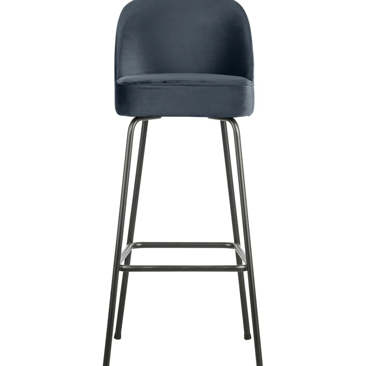 Vogue barstoel 80 cm velvet blauw