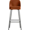 Vogue barstoel 80 cm velvet roest