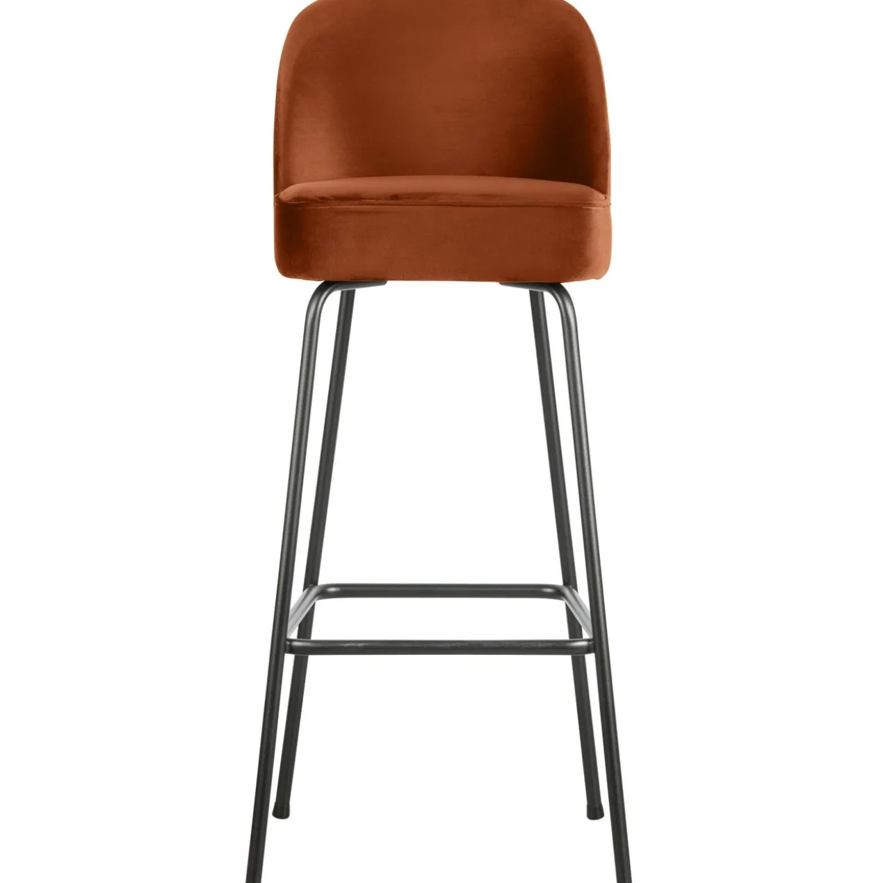 Vogue barstoel 80 cm velvet roest