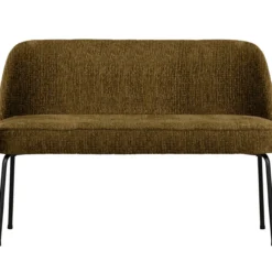 Vogue eetbank structure velvet brass