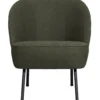 Vogue fauteuil geweven stof warm groen