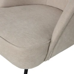 Vogue fauteuil geweven stof zand