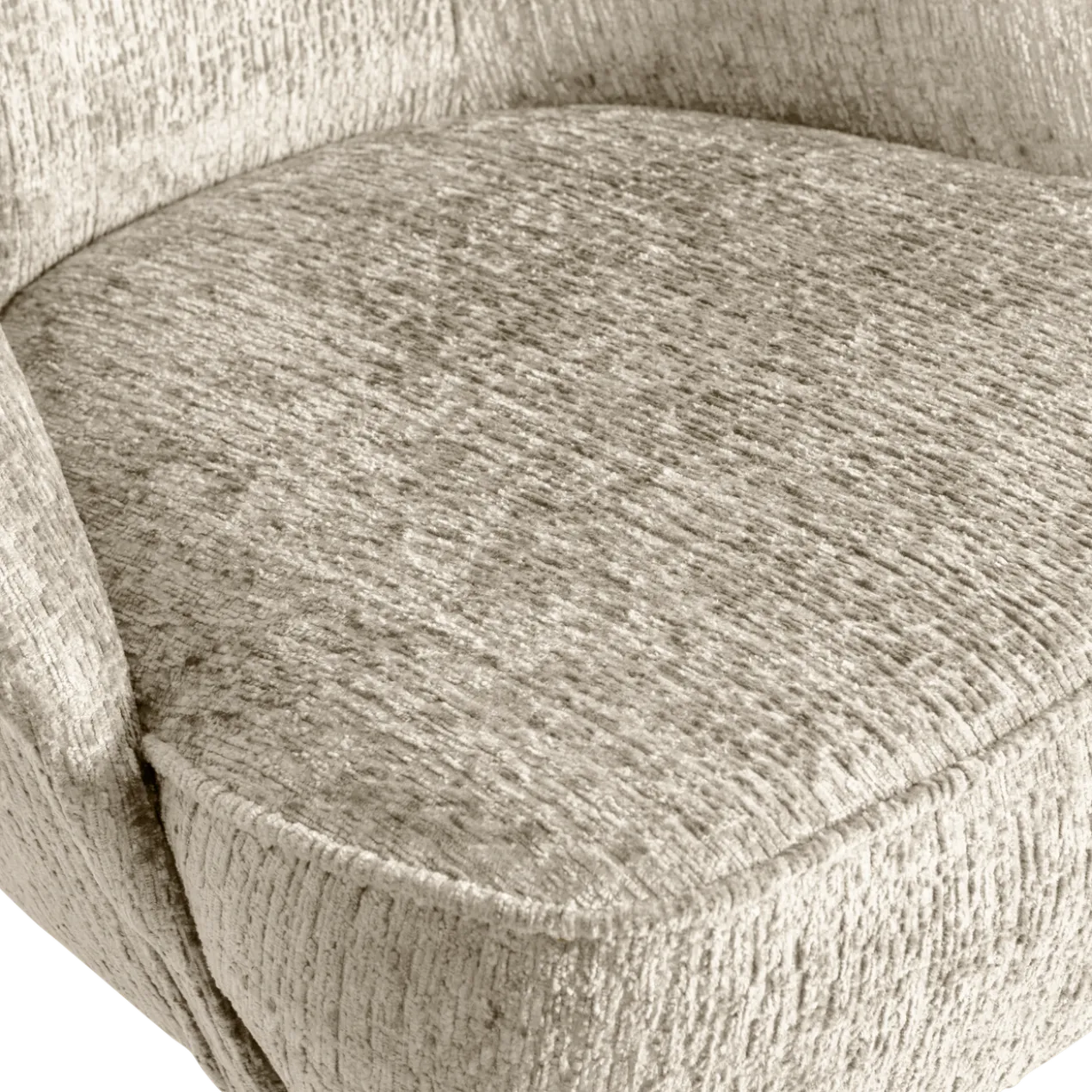 Vogue fauteuil structure velvet wheatfield