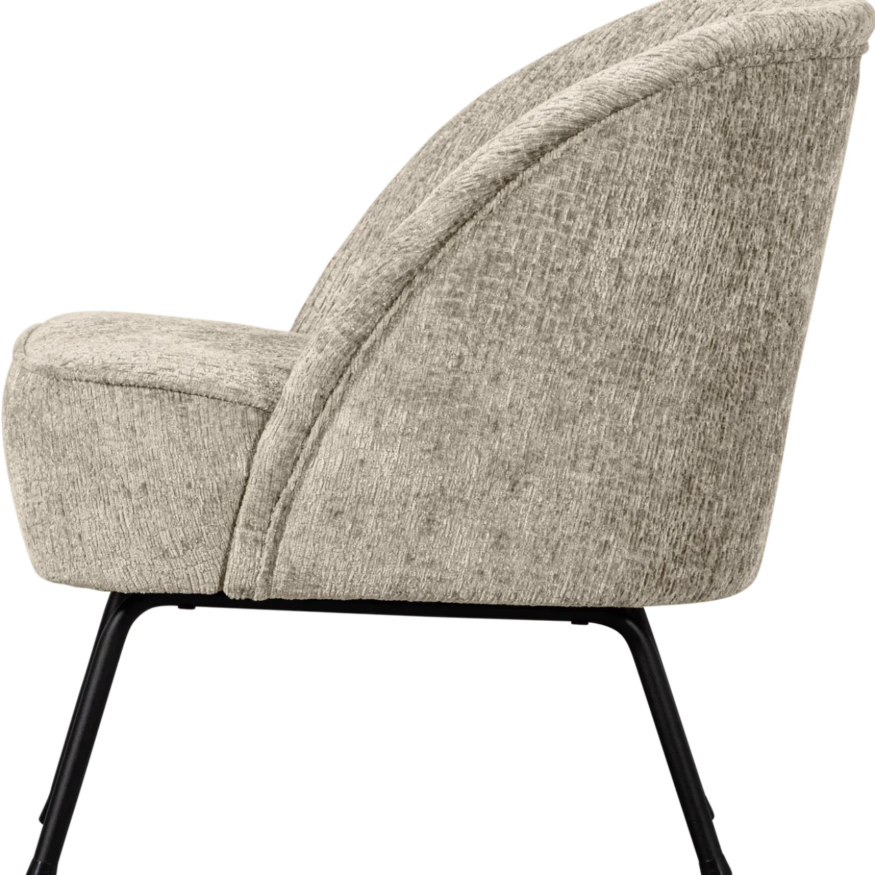 Vogue fauteuil structure velvet wheatfield