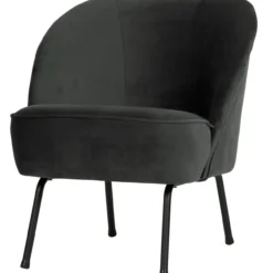 Vogue fauteuil velvet zwart