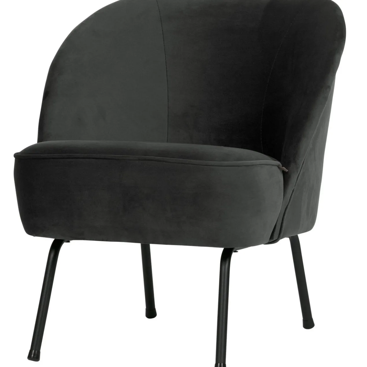 Vogue fauteuil velvet zwart