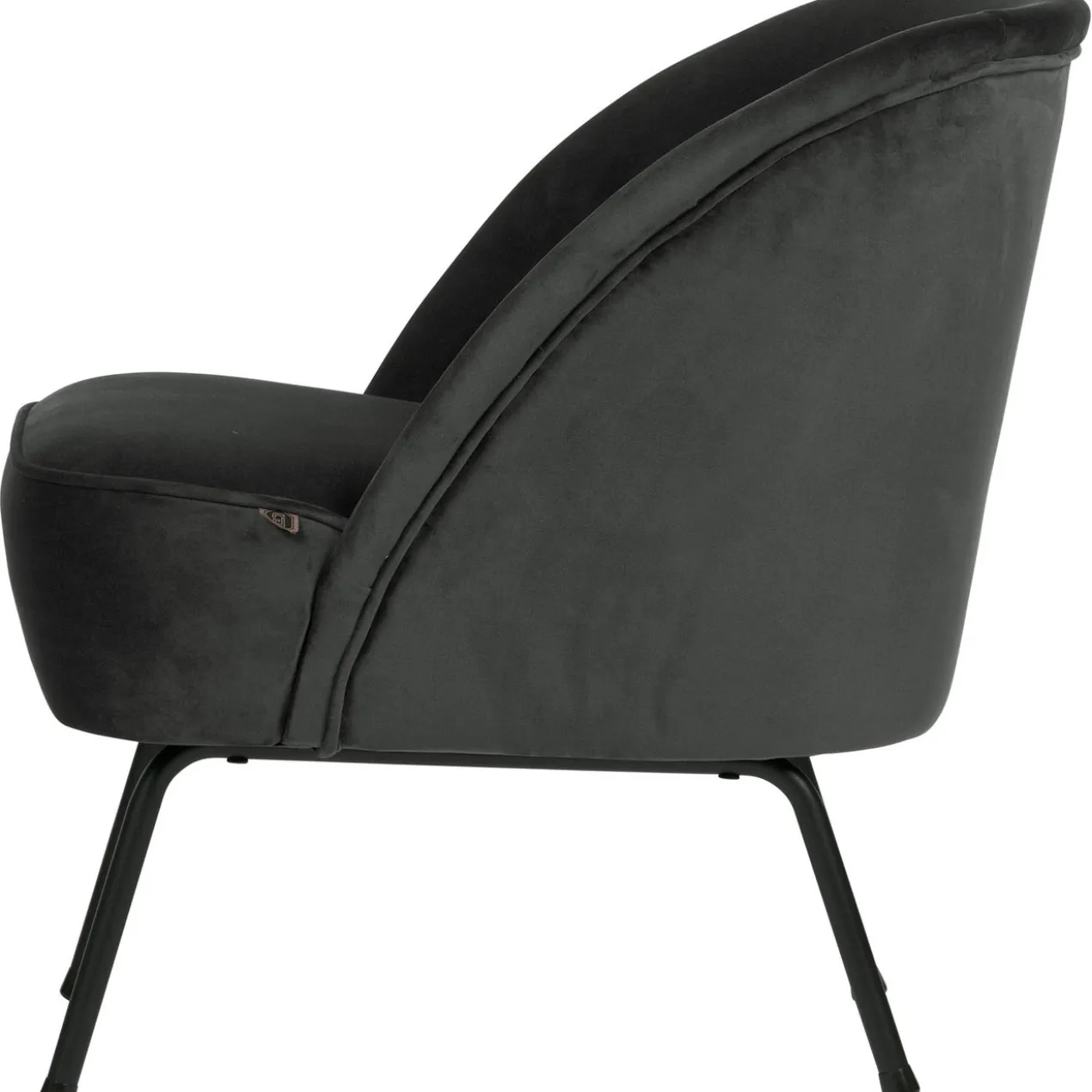 Vogue fauteuil velvet zwart