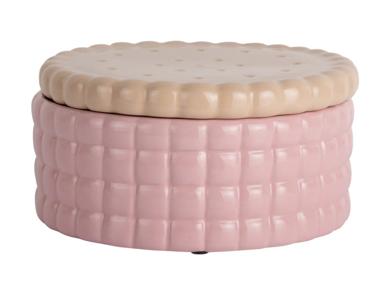 Voorraadpot Biscuit Box groot zacht roze