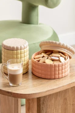 Voorraadpot Biscuit Box groot zacht roze