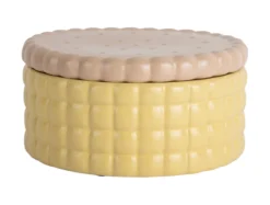Voorraadpot Biscuit Box groot zacht geel