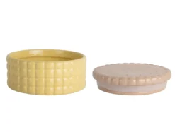 Voorraadpot Biscuit Box groot zacht geel