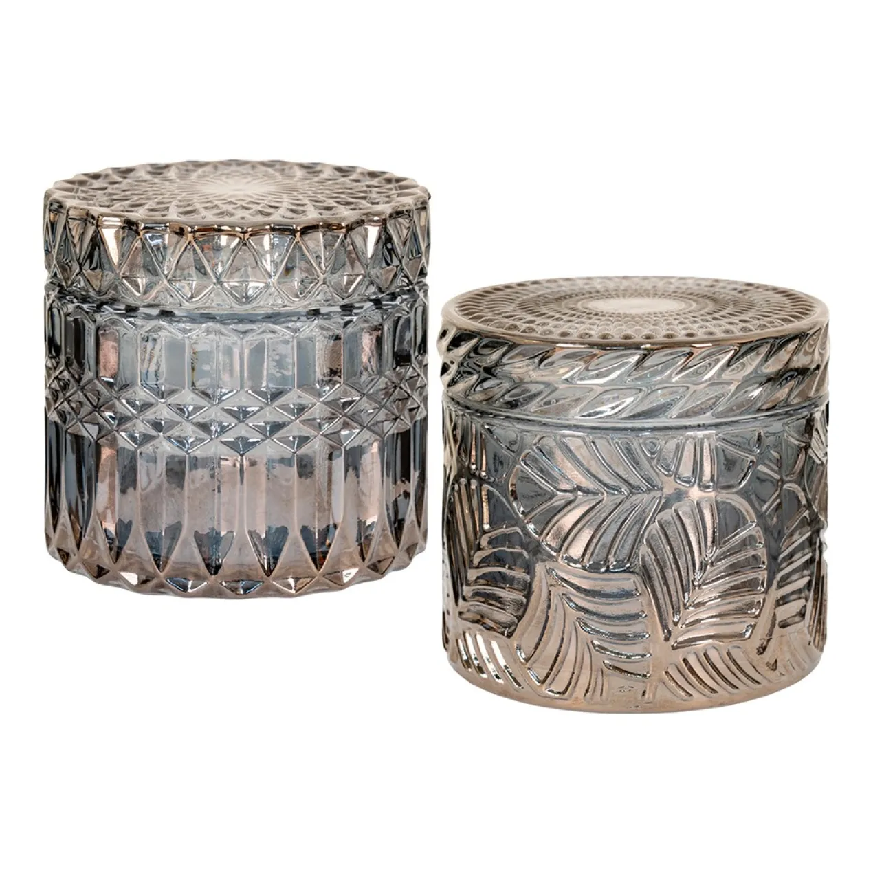 Voorraadpot Cleo met deksel - set van 2 Cleo voorraadpot met deksel - set van 2