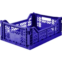 Vouwkratje Midi selectie blauwkleurig Sax blue