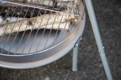 Vuurschaal driepoot Arne - met barbecue Zilver