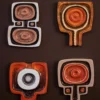 Wall art ceramic bouquet