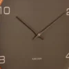 Wall clock Acento wood moss green