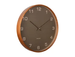 Wall clock Acento wood moss green