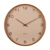 Wall clock Acento wood sand brown