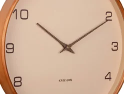 Wall clock Acento wood sand brown