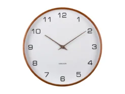 Wall clock Acento wood white