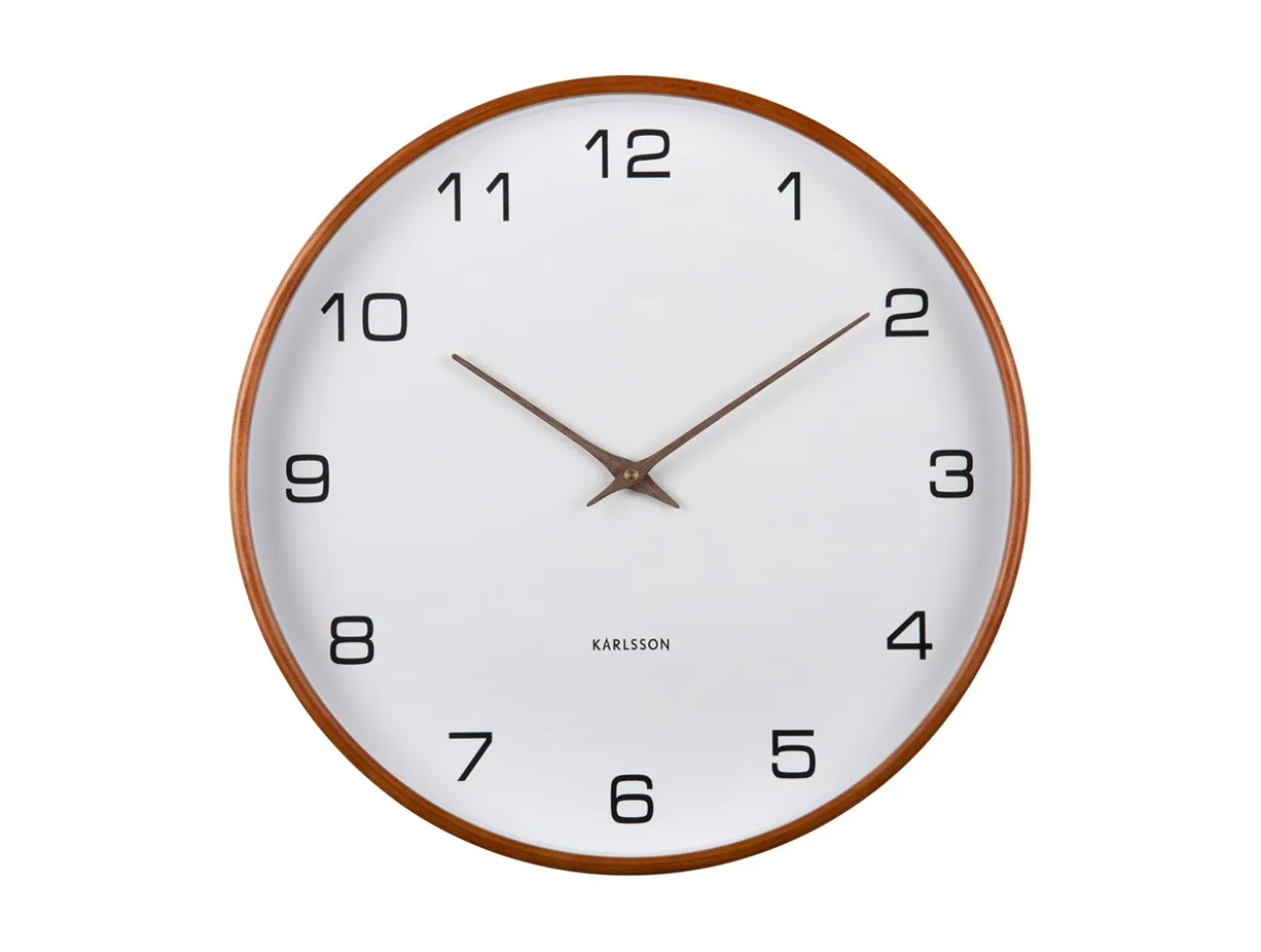Wall clock Acento wood white