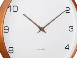 Wall clock Acento wood white