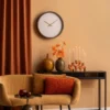 Wall clock Ancho dark wood medium