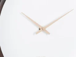 Wall clock Ancho dark wood medium
