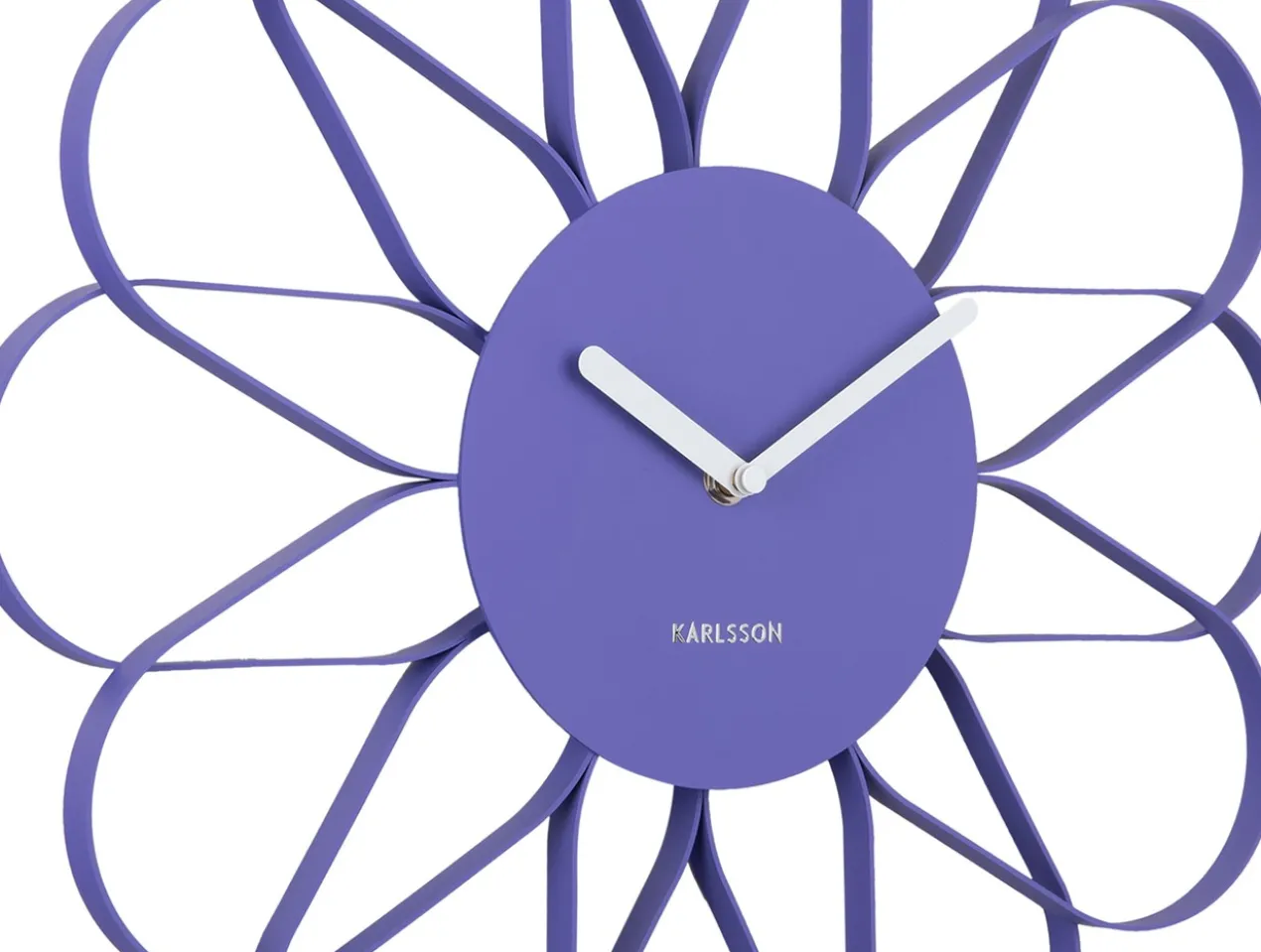 Wall clock Arkis iron bright purple