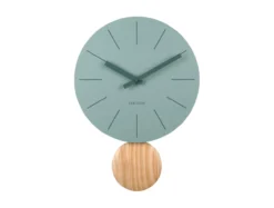 Wall clock Arlo pendulum matt jungle green