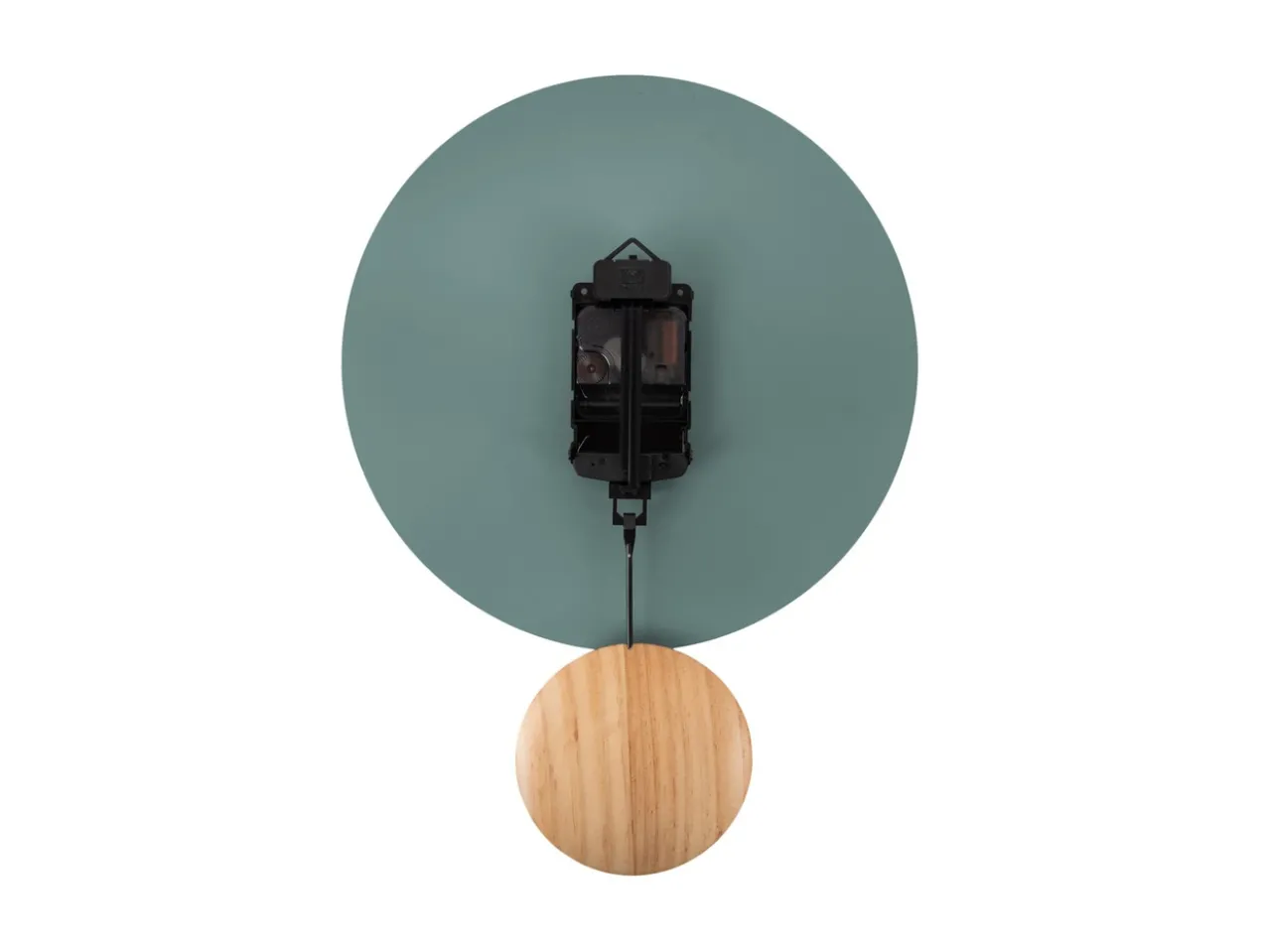 Wall clock Arlo pendulum matt jungle green