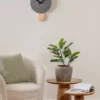 Wall clock Arlo pendulum matt dark grey