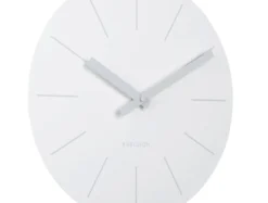 Wall clock Arlo pendulum matt white