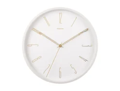 Wall clock Belle Numbers metal white