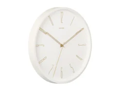 Wall clock Belle Numbers metal white