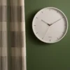 Wall clock Calm iron matt white