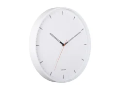 Wall clock Calm iron matt white