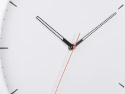 Wall clock Calm iron matt white