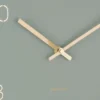 Wall clock Charm engraved numbers small jungle grn