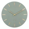 Wall clock Charm steel jungle gr.gold battons S