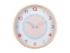 Wall clock Chica wood multi colour