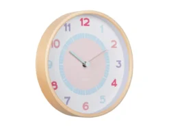 Wall clock Chica wood multi colour